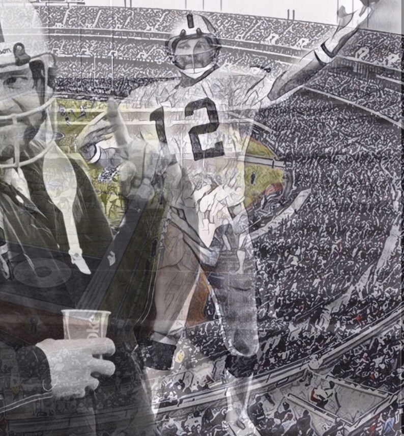 Huge 47x26 Kenny Stabler Vinyl Banner Poster john Madden Oakland raiders football Artwork lester hayes jack tatum marcus allen bo jackson
