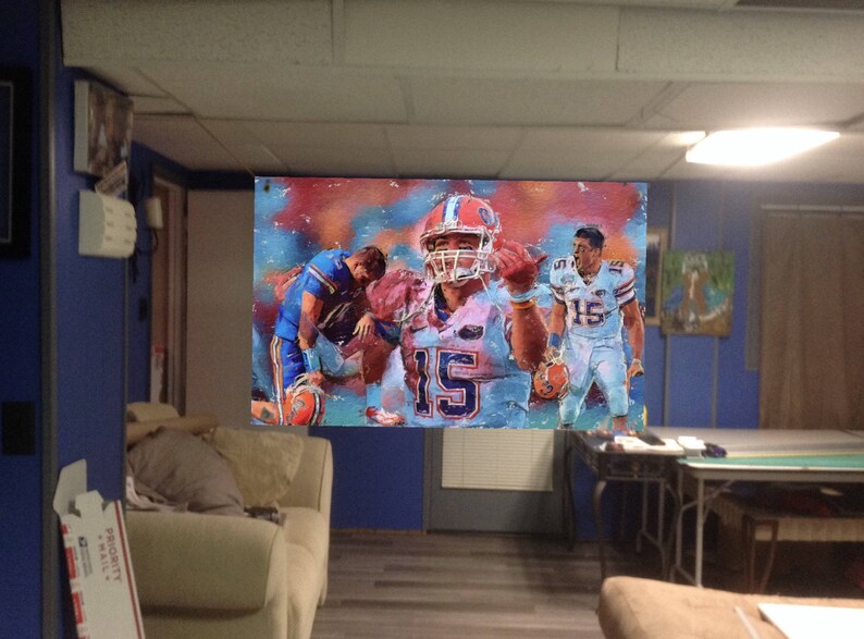 vinyl banner Huge 43x27 TIM TEBOW Poster florida gators ART New york Mets football baseball ezekiel elliott peyton manning tom brady