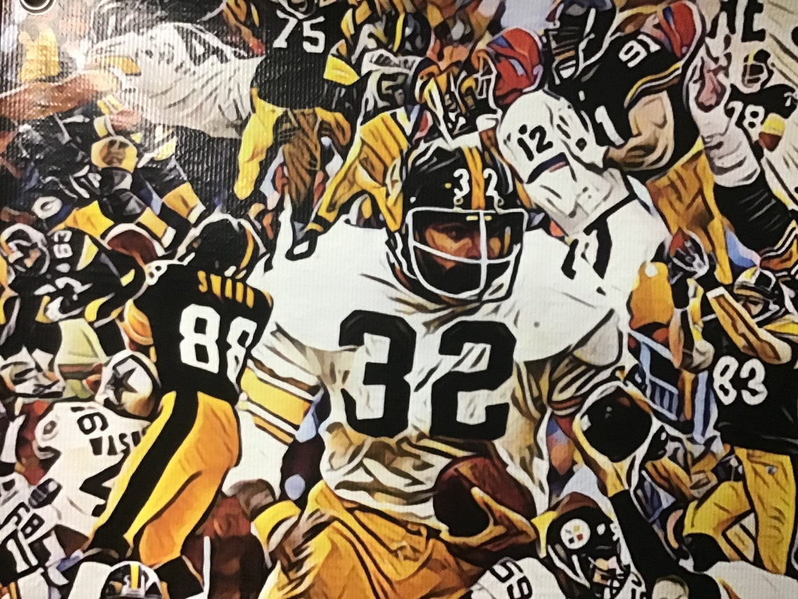 Huge 44x30 PITTSBURGH STEELERS Vinyl Banner Poster football Etsy