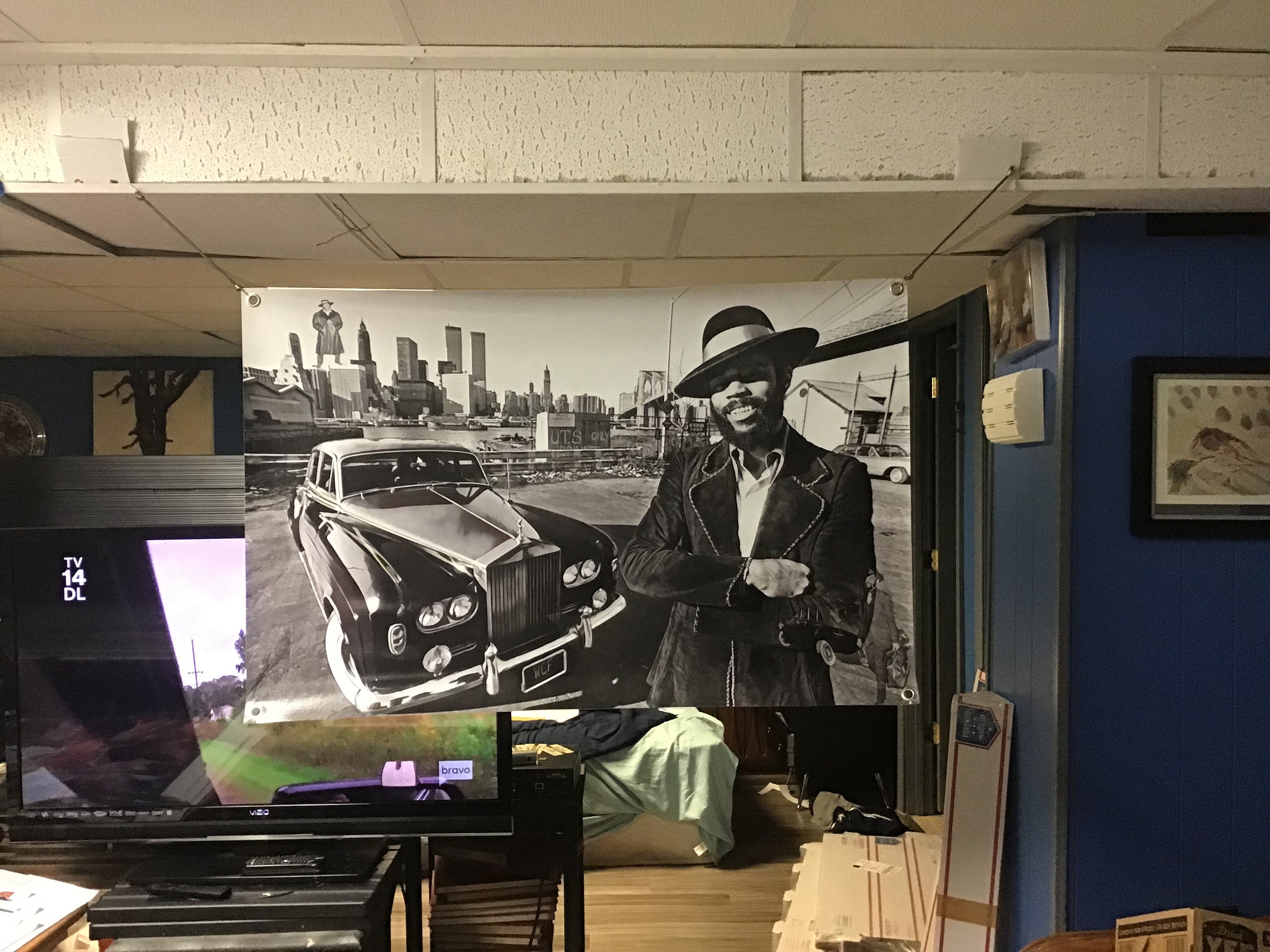 Huge 44x29apx WALT FRAZIER Vinyl Banner Poster ART New York | Etsy