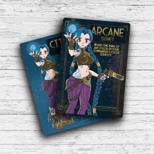 Carta de Proxy de Sinete Arcano - Jogo de Tabuleiro de Fantasia Alterado Personalizado - Perfeito para Comandante