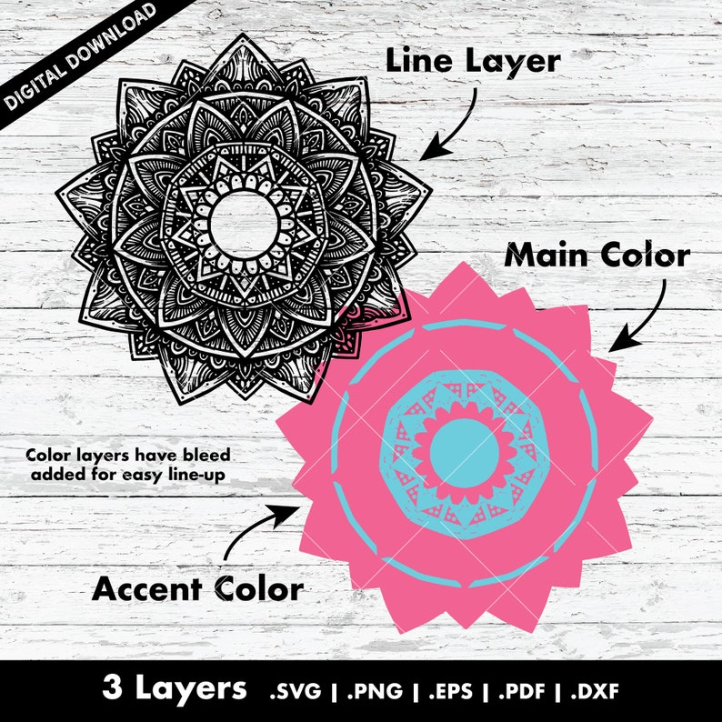 Free Free How To Make A Layered Mandala Svg For Cricut 604 SVG PNG EPS DXF File