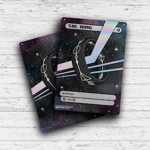 Galaxy Sol Ring - Individuell verändertes Fantasy Brettspiel Sammlerstück - Perfekt für Kommandanten