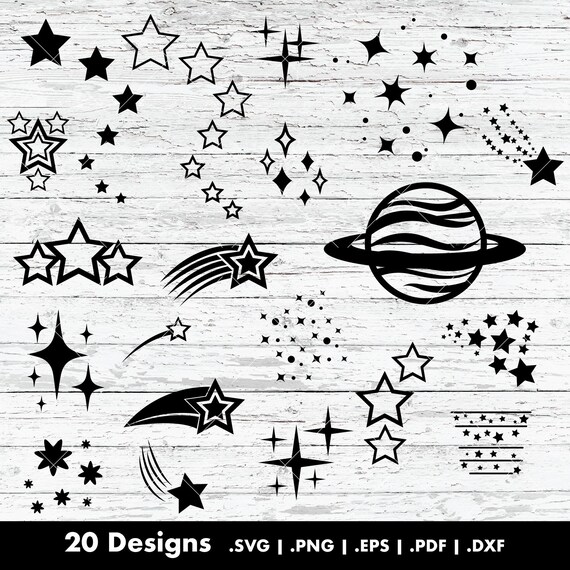 Download Shooting Stars Glitter Sparkle Svg Bundle Star Vector Etsy