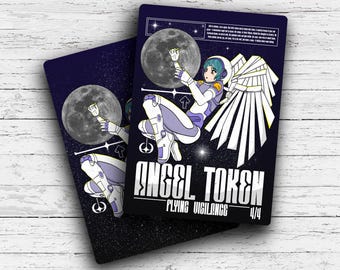 Space Angel Token - Custom Altered Fantasy Board Game Collectible - Perfect for Commander