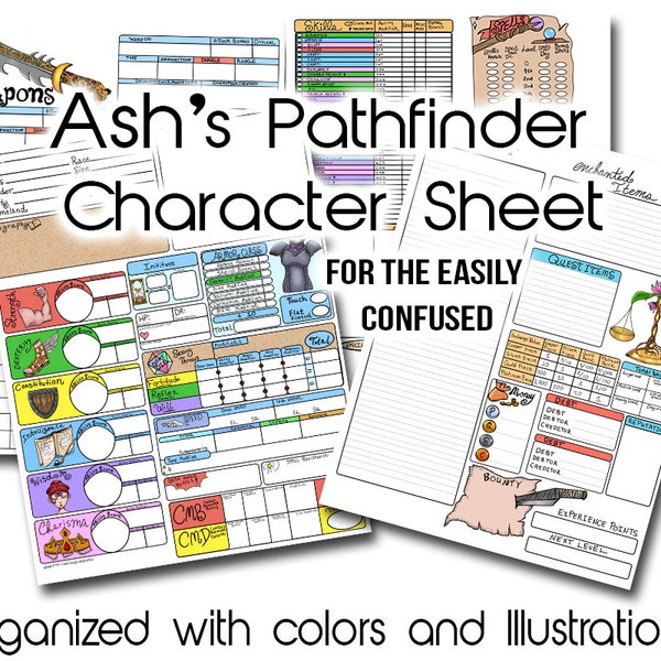 Ashe's Character Sheet for the Easily Confused