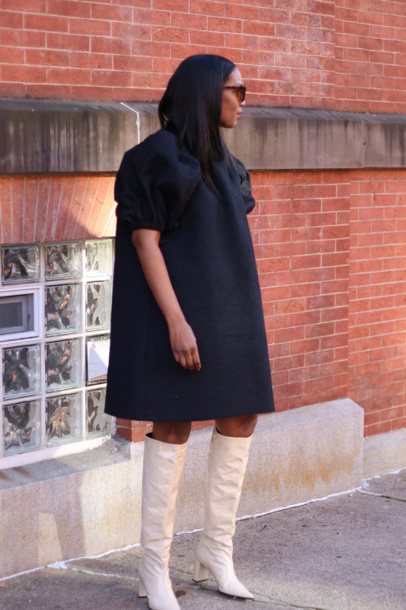 Oversized Puffy Sleeve Dress PDF sewing pattern image 2