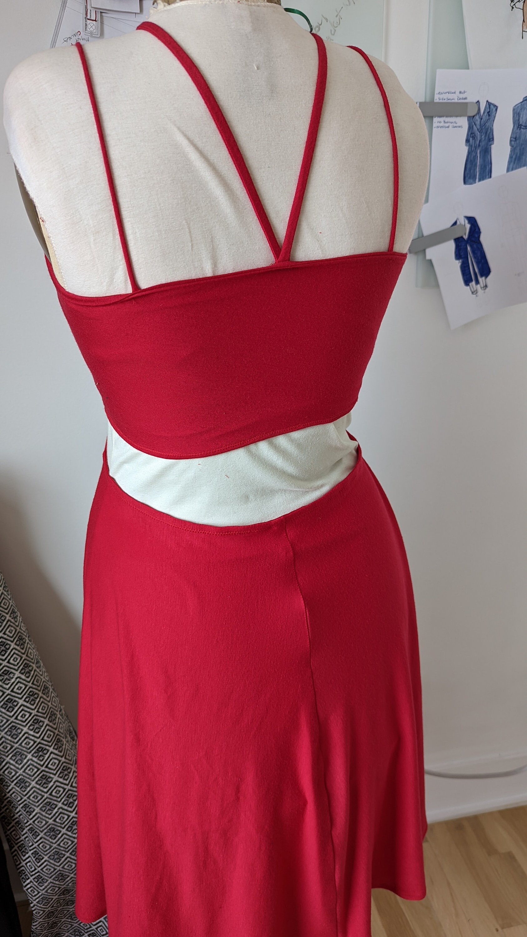 Cutout Maxi Dress Pdf Sewing Pattern print Shop Version Etsy UK