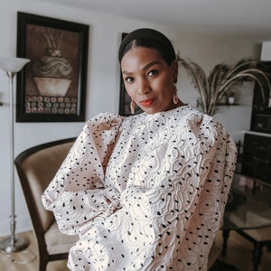 Oversized Puffy Sleeve Dress PDF Schnittmuster