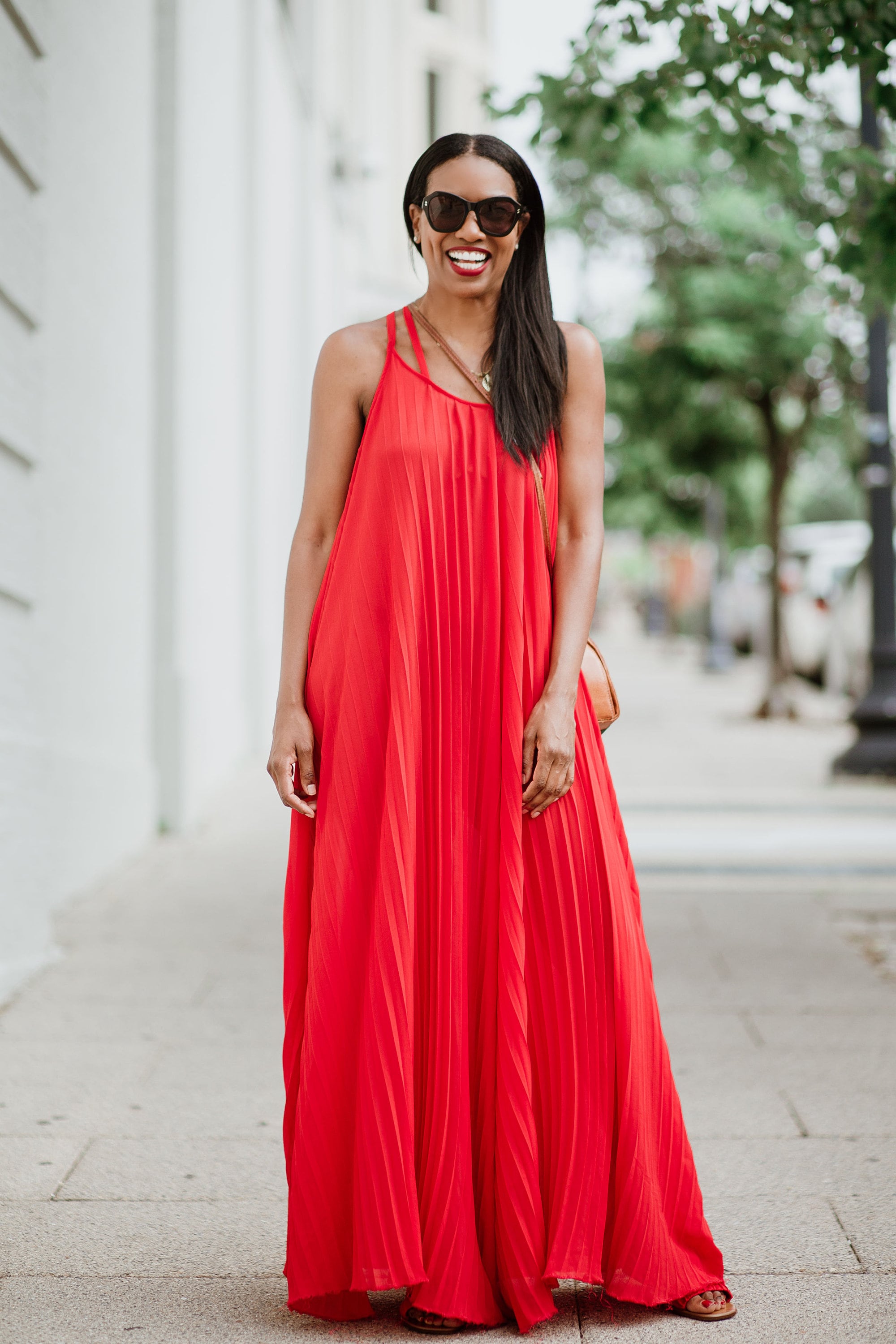 Women's Swing Maxi Dress Letter US Print As Home