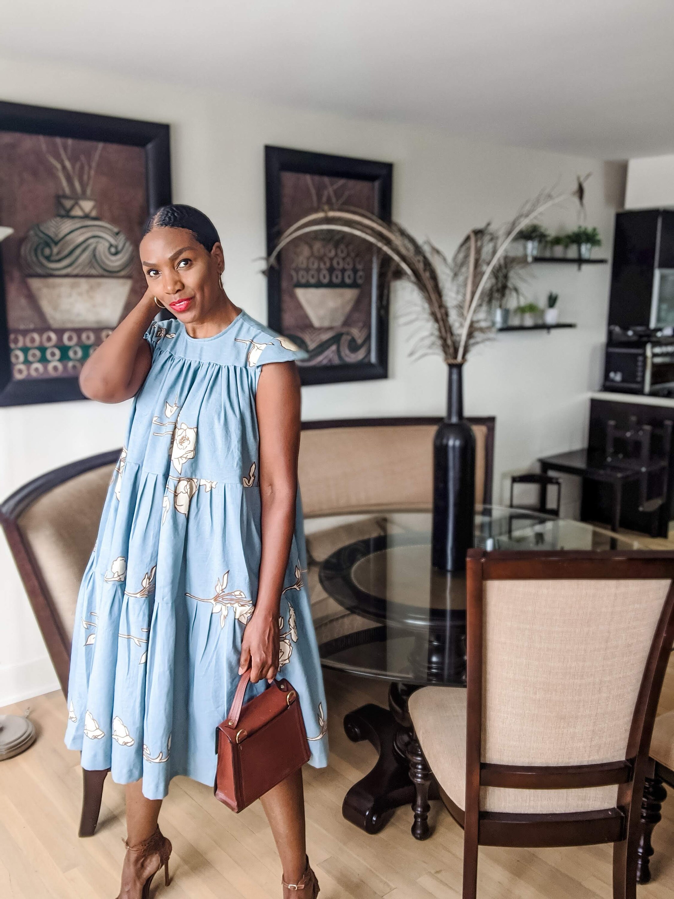 tiered midi dress pattern Tiered Midi Dress PDF Sewing Pattern- ***print Shop Version***