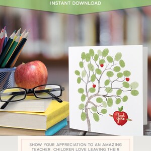 Melhor professor do mundo. Presente de fim de ano. Cartão de impressão digital. presente de agradecimento dos professores, atividade artesanal para os alunos. DOWNLOAD INSTANTÂNEO