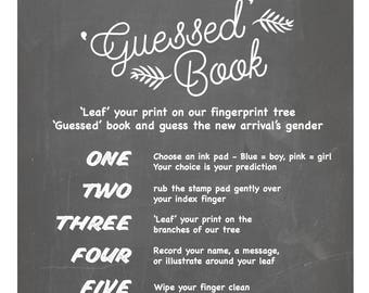 Digital File Fingerprint Tree Guessed Book Baby Etsy