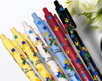 Autism Awareness Black Ink Gel Pen