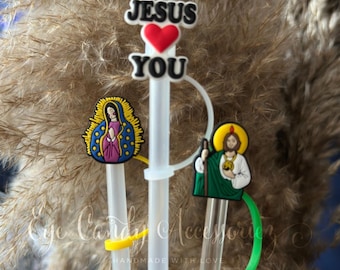 Funda de pajita religiosa para pajitas estándar y Stanley
