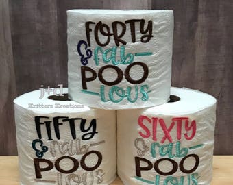 50th birthday toilet etsy