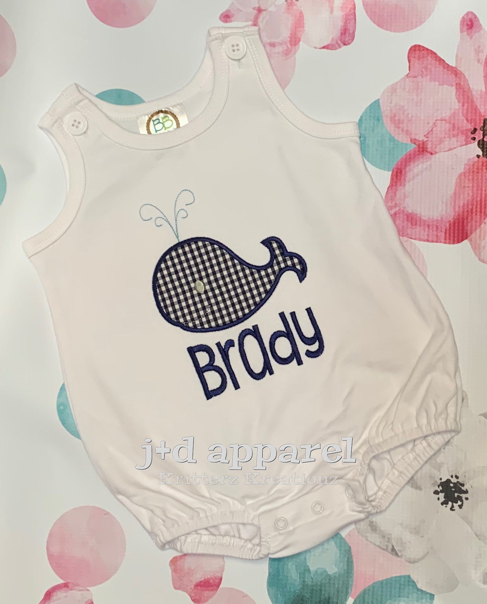 baby girl pink whale watch terry romper str main image 0