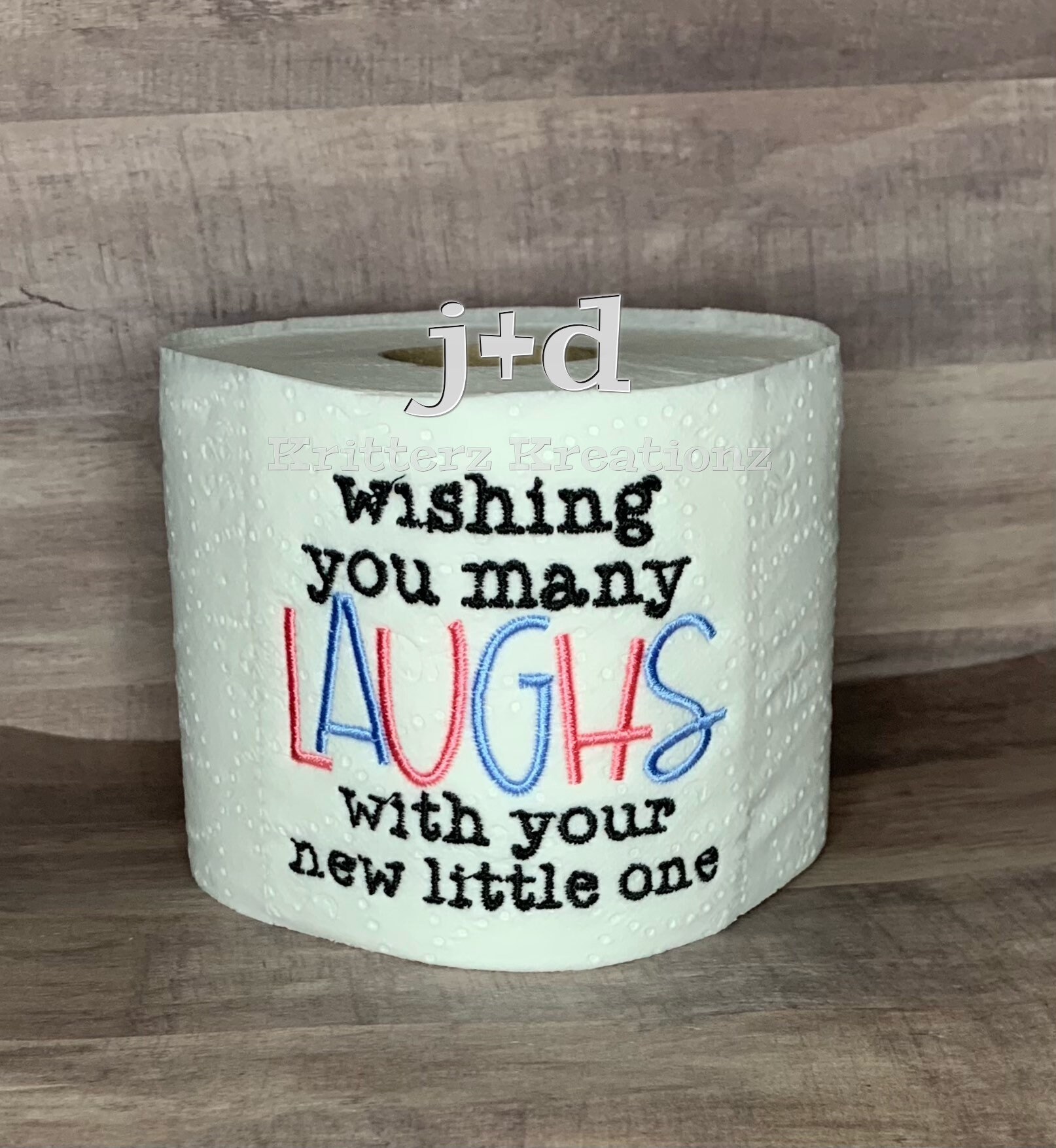 New Parents Funny Toilet Paper Gift - The Writing's on the Roll