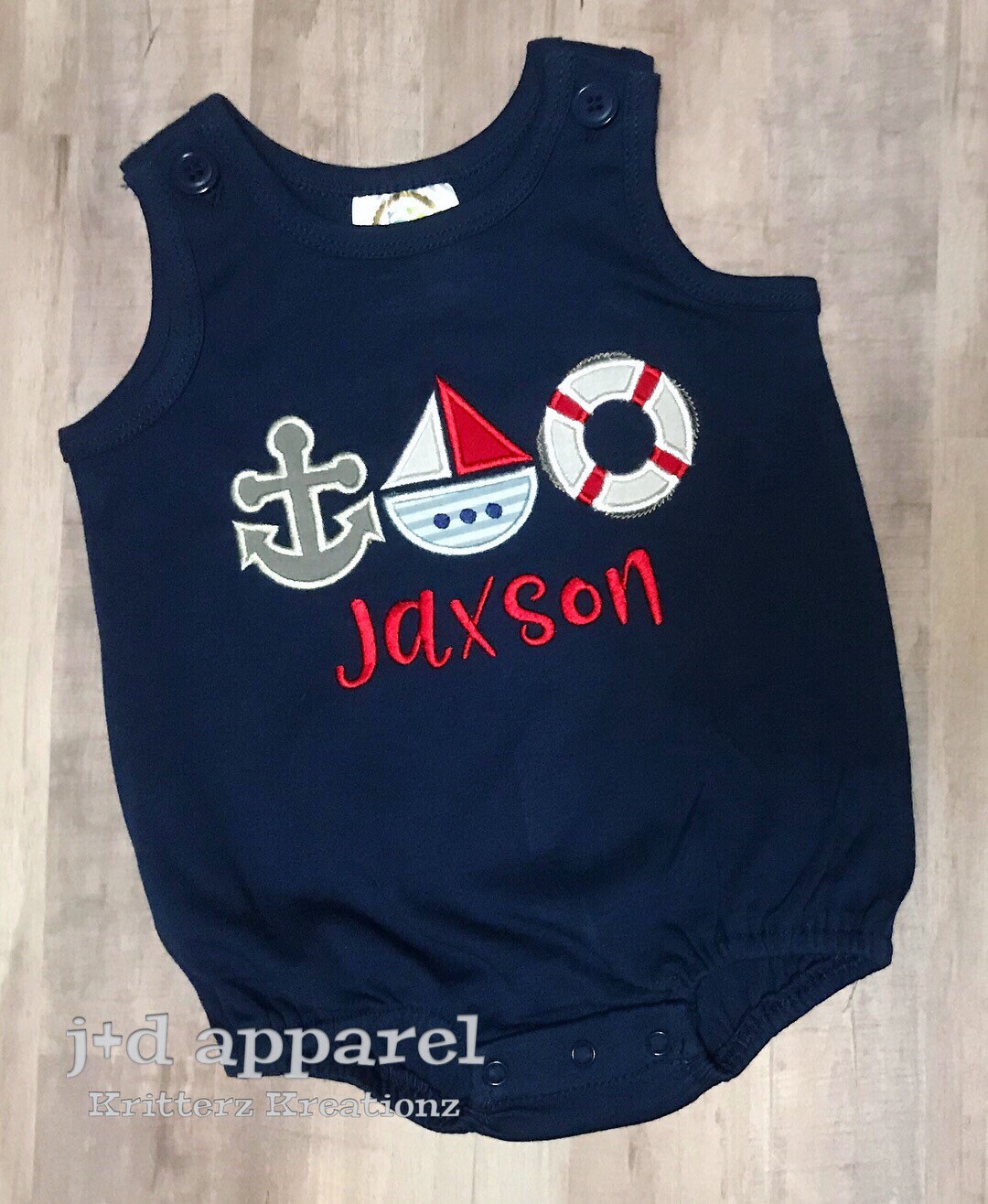 nautical-baby-romper-baby-bubble-nautical-boy-bubble-etsy