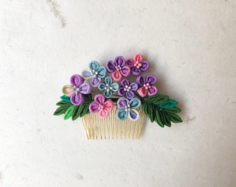 Wedding Tsumami kanzashi comb TKCC2005