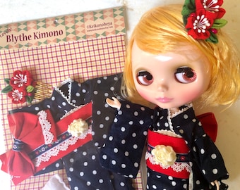 Blythe outfit kimono Bk2201