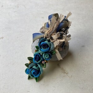 Ribbon rose barrette vc015 image 2