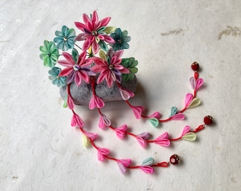 Tsumami kanzashi japanese hair ornament TKSS021