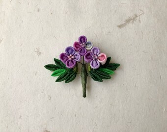 Hydrangea brooch pin TKBC2004