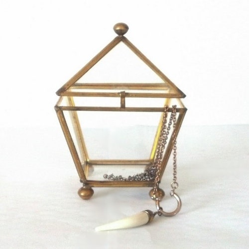 Stained Glass Ring Holder Glass Display Box Silver or Etsy