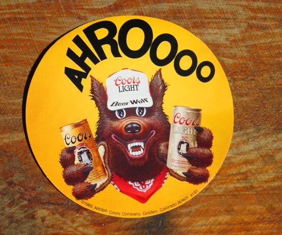 Vintage 1985 Coors Light Beer Wolf Sticker - Etsy
