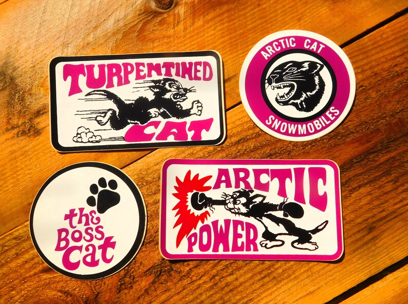 Vintage 70s Arctic Cat Snowmobile Sticker Decal Pick One Etsy