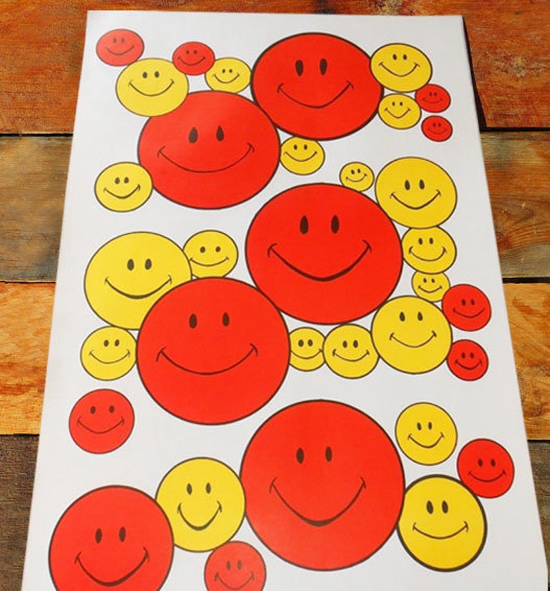 Vintage Original 70s Smiley Face Poster | Etsy