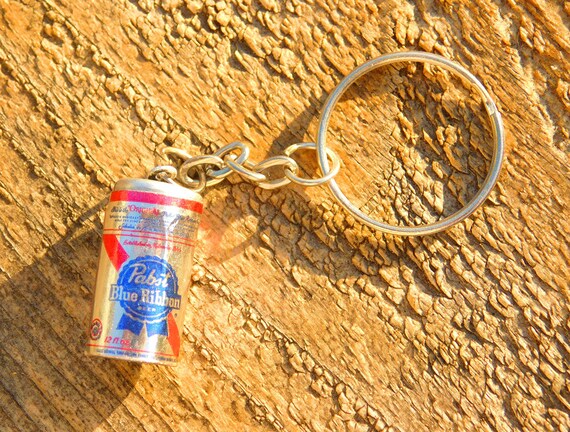 PBR Pabts Blue Ribbon Brewing KEYCHAIN Official Logo BOTTLE OPENER Craft Beer 