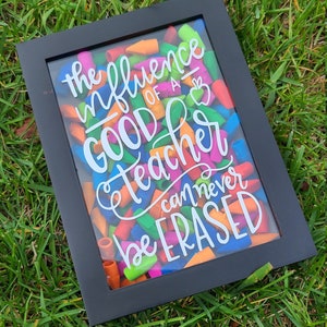 Regalo de agradecimiento para profesores: Marco de fotos con forma de goma de borrar