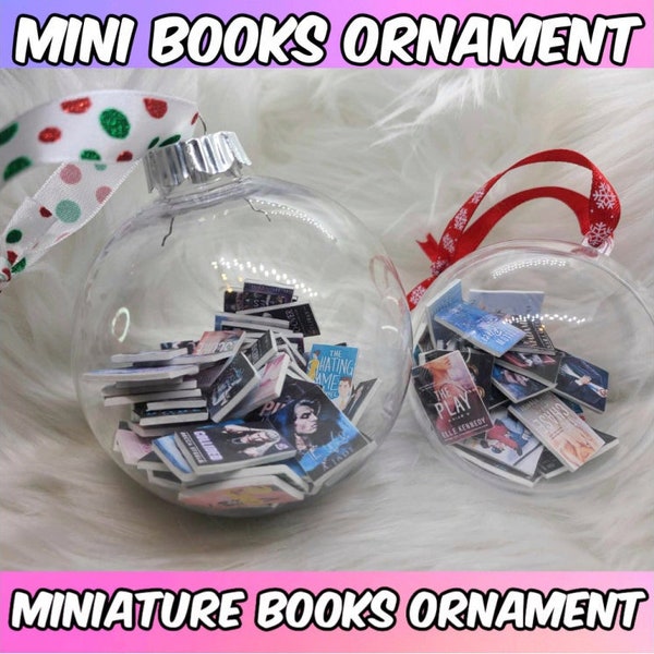 Mini Book Ornament || Mini Books || Miniature Book Ornament || Favorite Books || Books Ornament