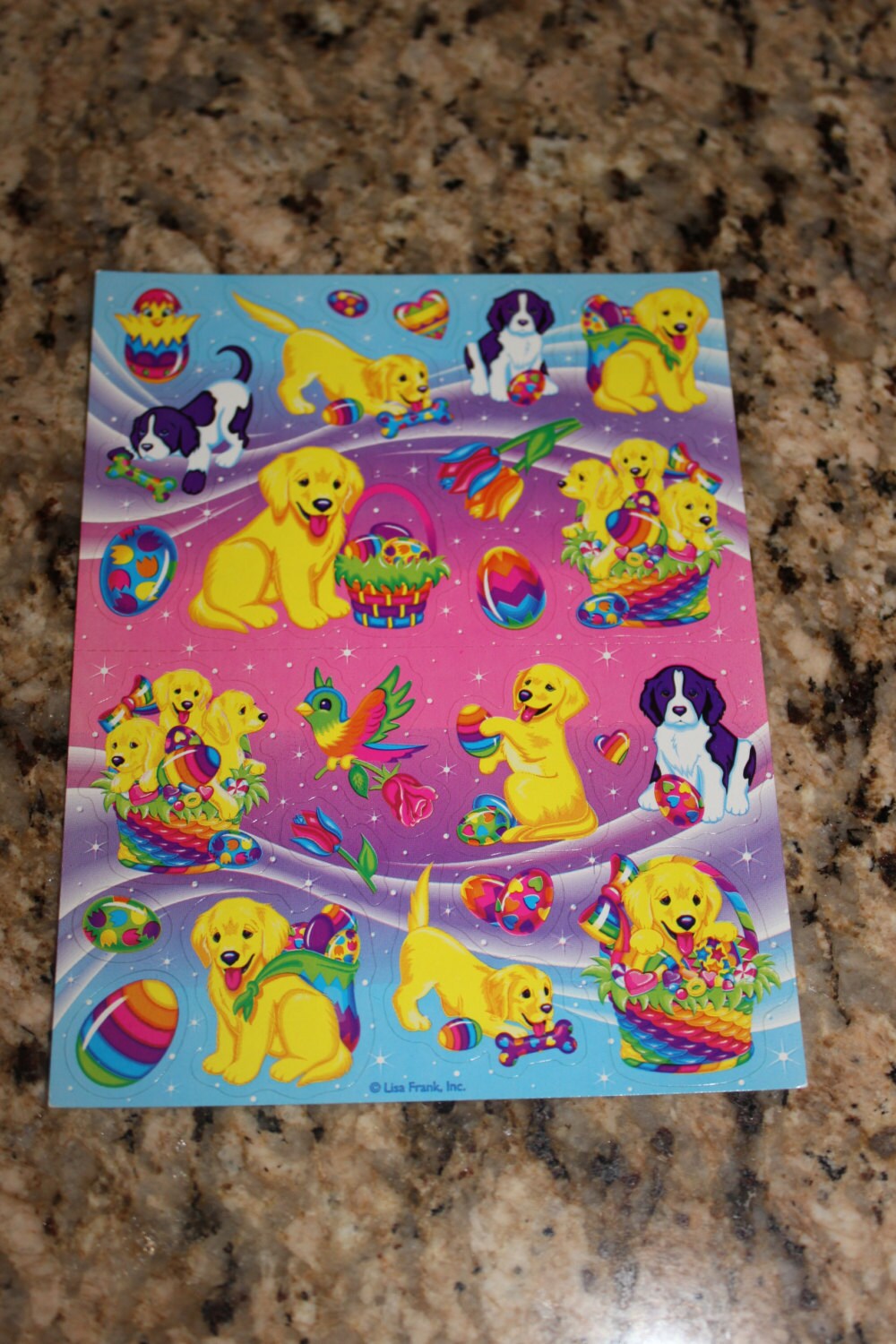 Vintage Lisa Frank Easter Sticker Sheet S25408 Etsy