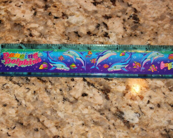 Vintage Lisa Frank Dolphin Ruler - Etsy