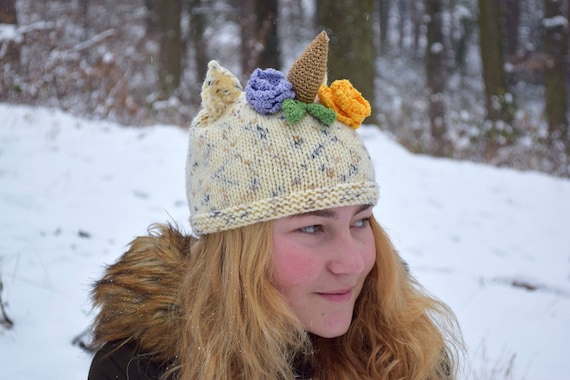 Unicorn knit hat Outlet