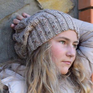 Knit Slouch Beanie Women Hat Slouchy 