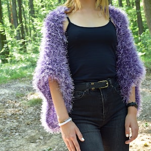 Girls purple shrug sale