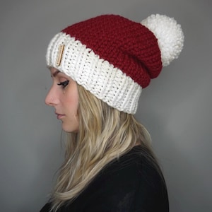 The Santa Beanie | Charlie & Luna Co., Christmas Hat, Xmas, Unisex, Knit hat, Festive, Ugly Christmas Sweater, Gift for her, Stocking