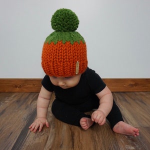 Gorro de calabaza para niños / Charlie & Luna Co, edición limitada, hecho a mano, niños, niños pequeños, niño, bebé, accesorio de fotografía, disfraz de Halloween, recién nacido
