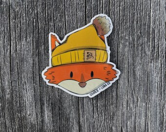 Fox beanie sticker -Charlie + Luna Co