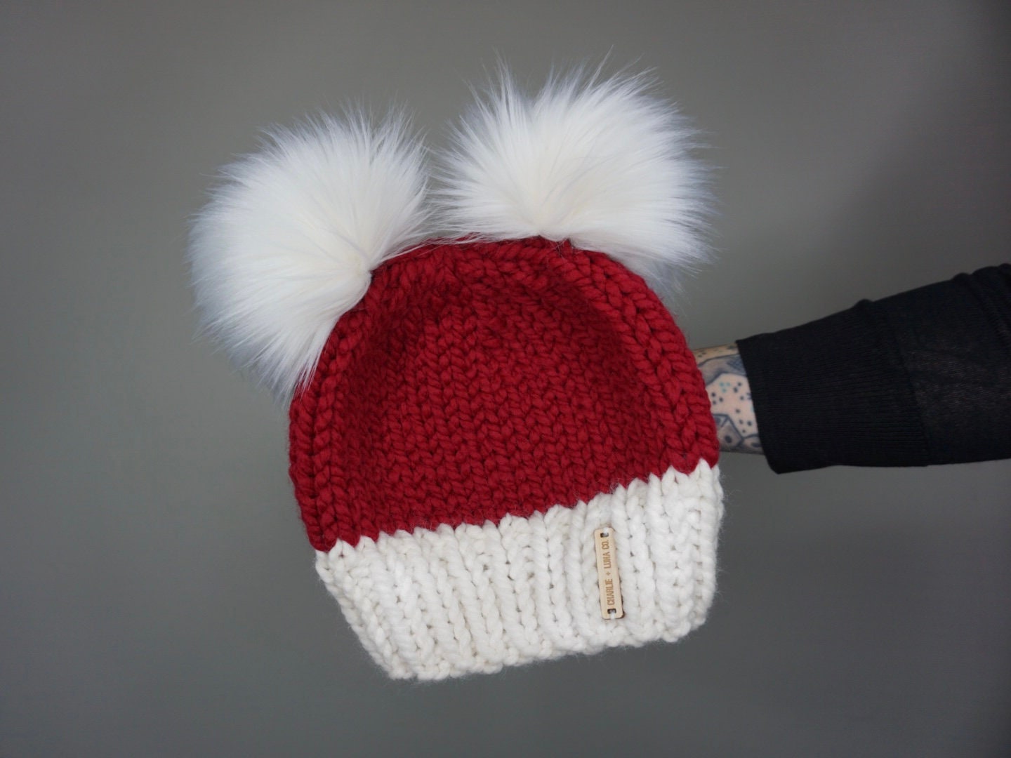 12Pcs pompom para gorro pelo,12 cm pompones para gorros con botón