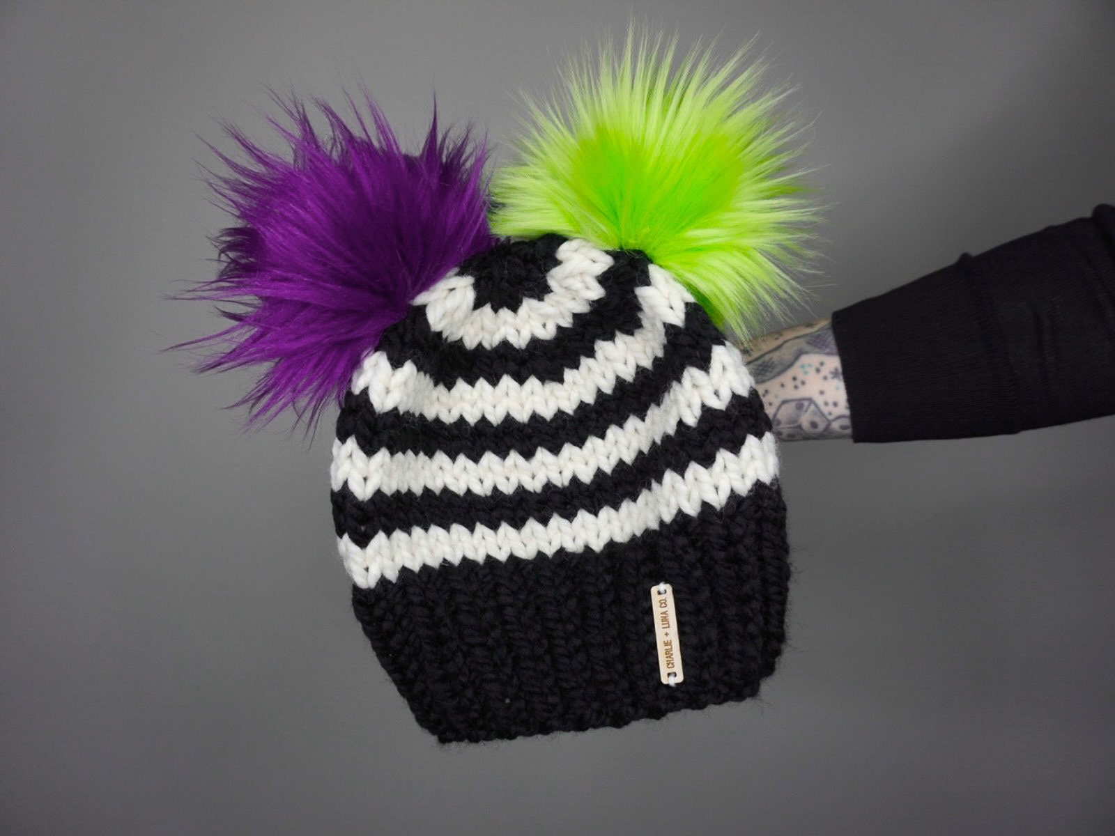 Pom Pom Button, Removeable Button for Hat Pom Poms 