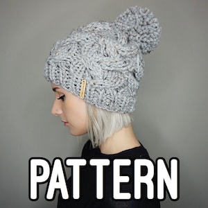 KNIT PATTERN Braided Cable Beanie pdf File | Charlie & Luna Co, Knitting Pattern, Instant Download, Cable Knit Beanie, Cable Knitting