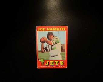 Joe Namath football card (New York Jets, Hall of Famer) 2009 Topps Mayo