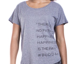 Women's Yoga T-shirt with Inspirational quote