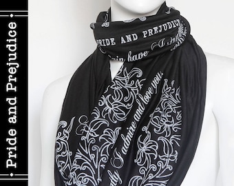 Pride and Prejudice Book Scarf