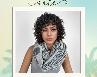 Book Lover Infinity Scarf | Cute Bookish Gifts | Literary Sherlock Holmes Gifts | Bookworm, Book Nerd, Book Club Accessories, Book Scarf